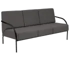 SPA 3 černý lak, látka SUE S 24 - látka tmavě šedá